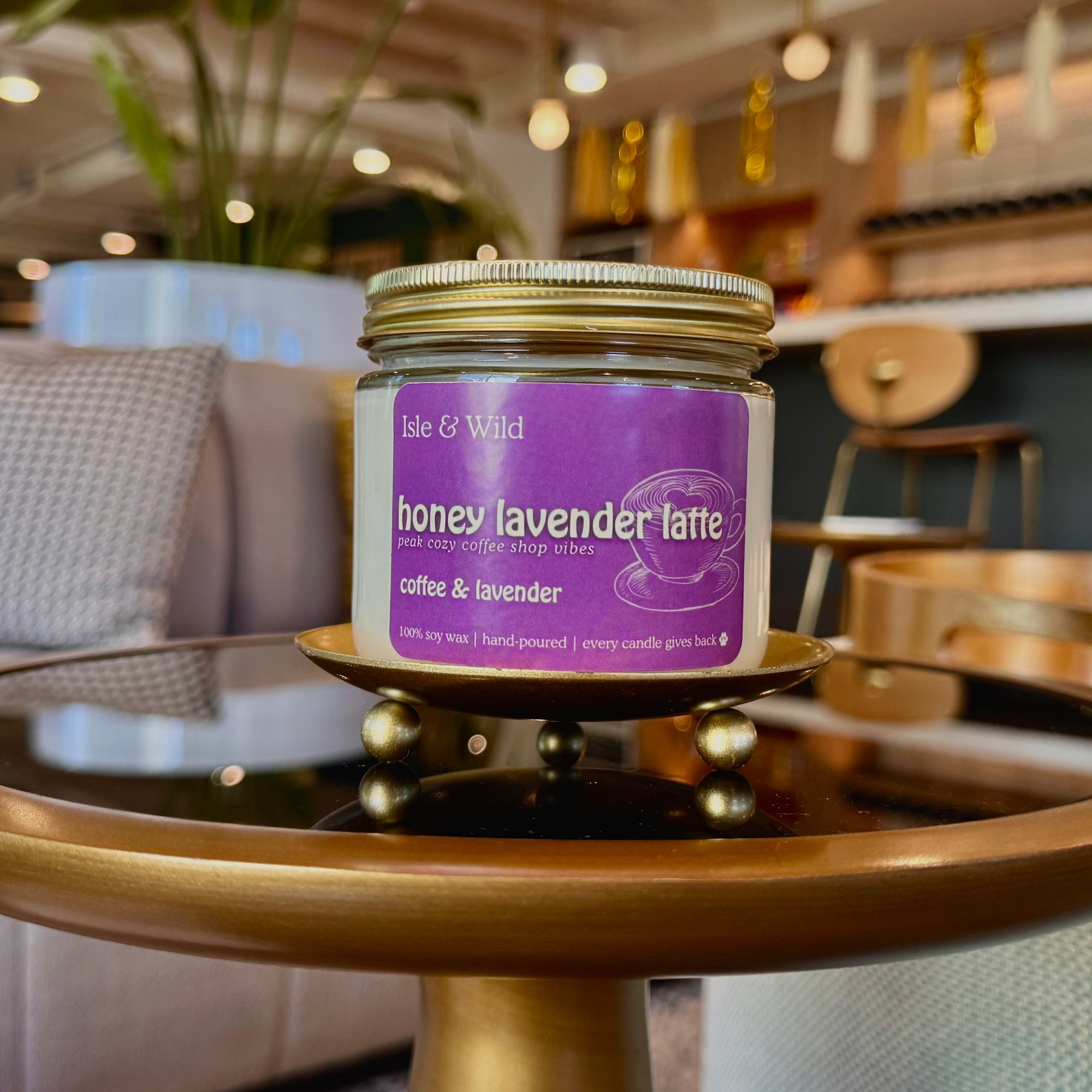 honey lavender latte