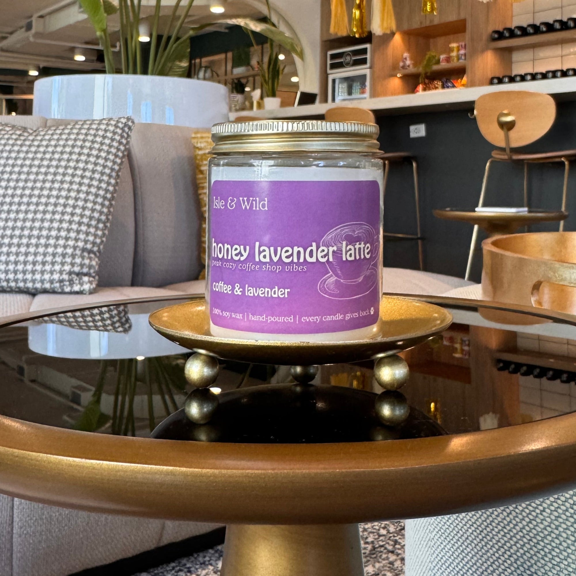 honey lavender latte